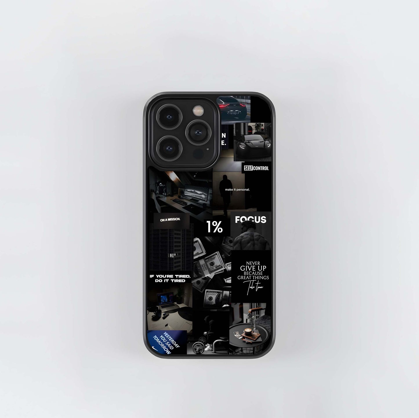 The 1% Hustle Glass Case