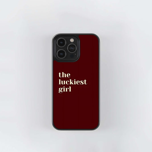 The Luckiest Girl Glass Case