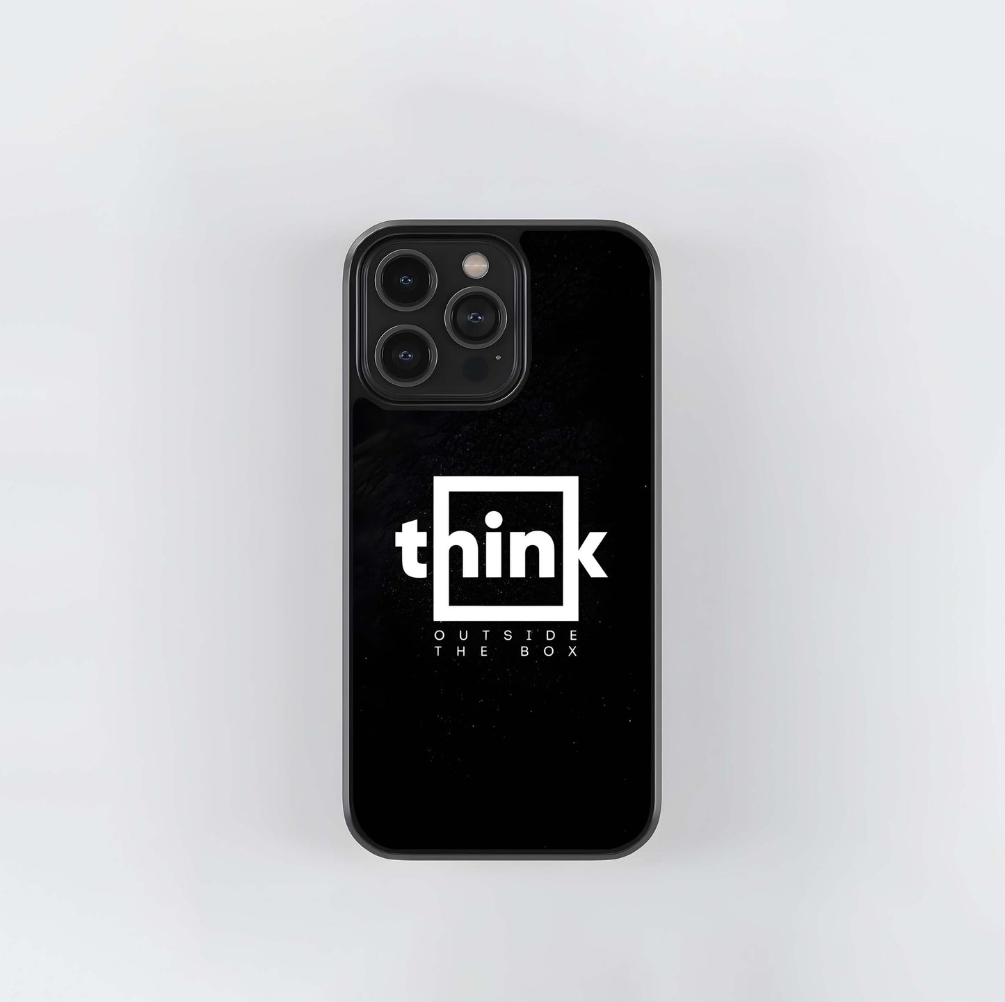 Think Outside the Box Logo Glass Case