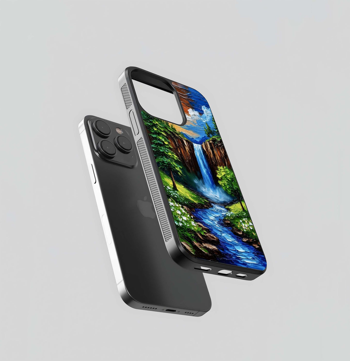Golden Cascade Glass Case