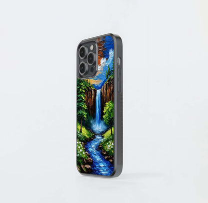 Golden Cascade Glass Case