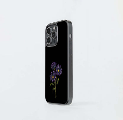 Amethyst Bloom Elegance Glass Case