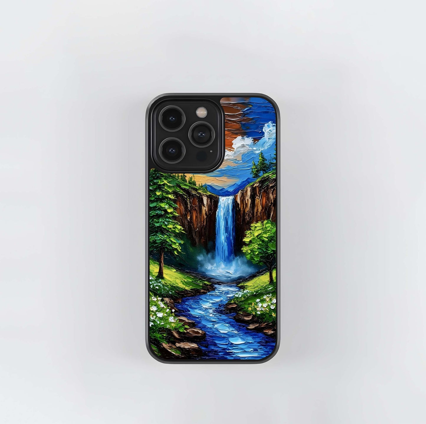 Golden Cascade Glass Case