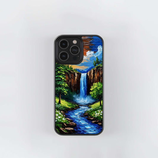 Golden Cascade Glass Case