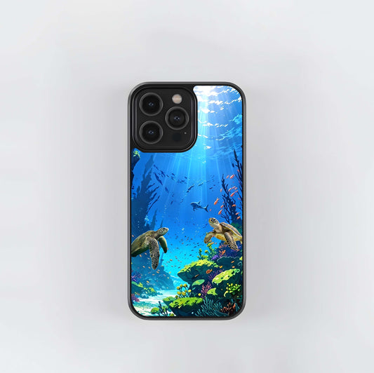 Ocean Turtle Harmony Glass Case