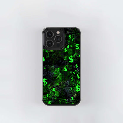 Toxic Green Cash Glass Case