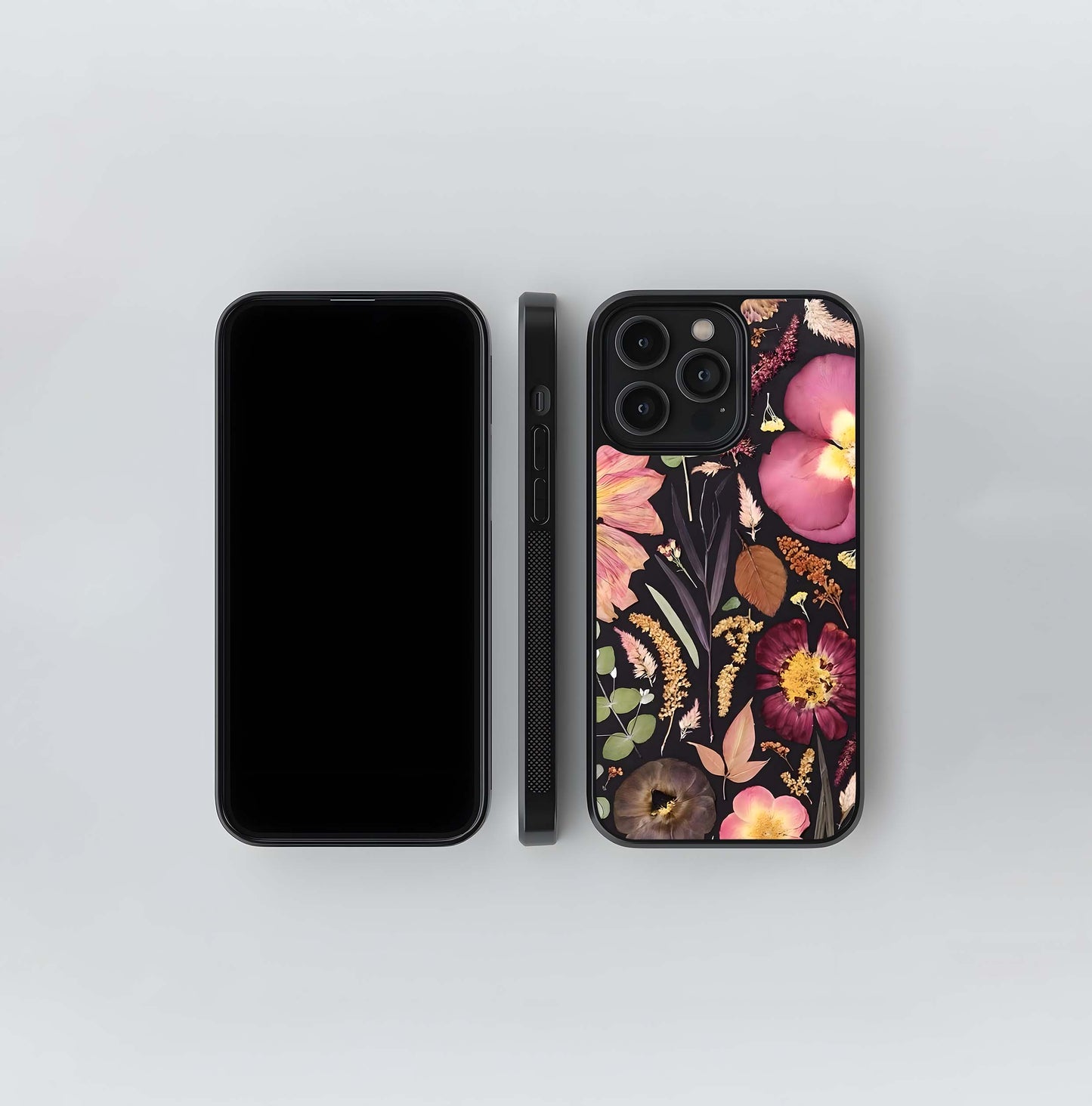 Pastel Gingham & Floral Mix Glass Case