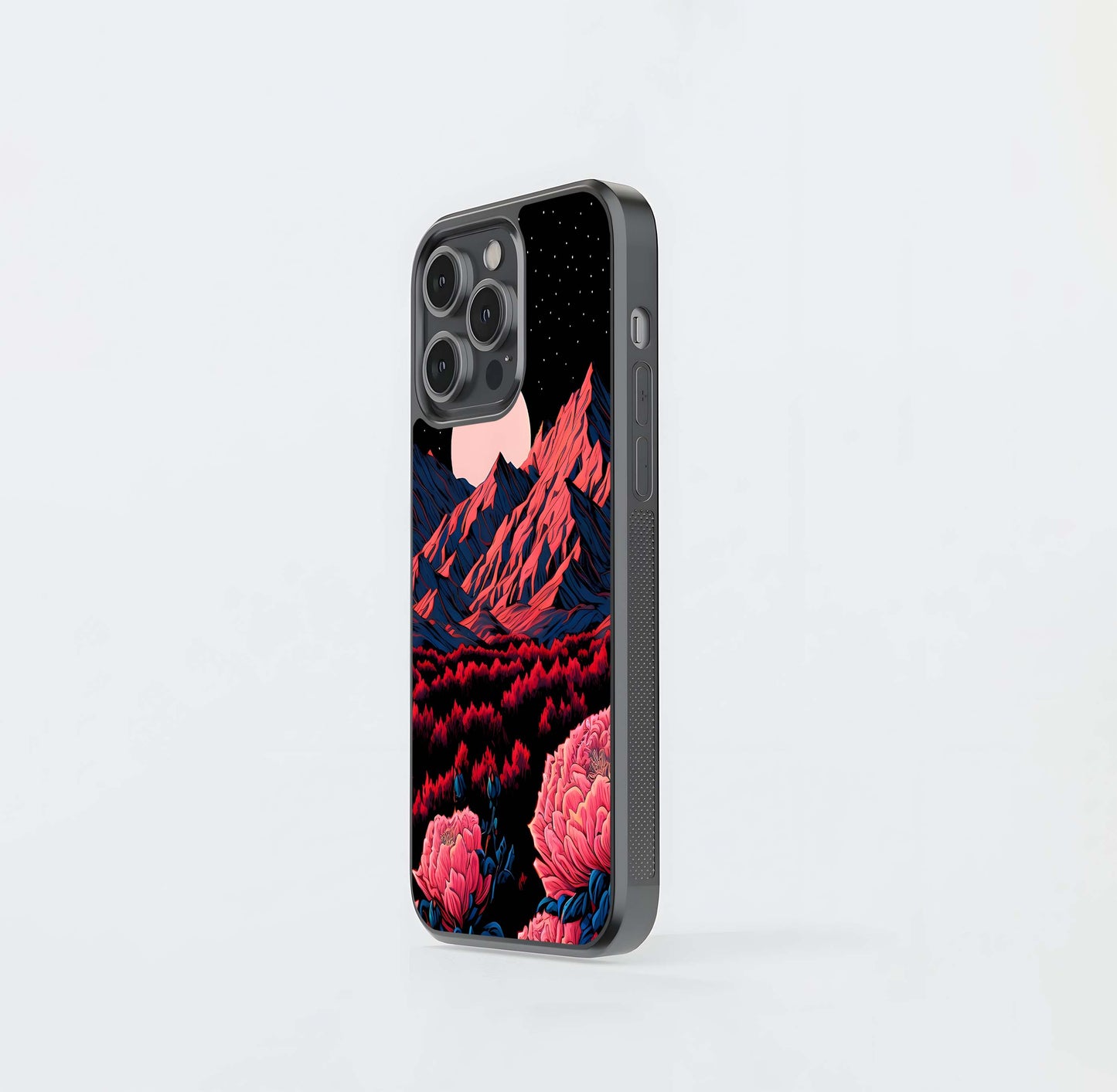 Blush Moon Bloom Glass Cases