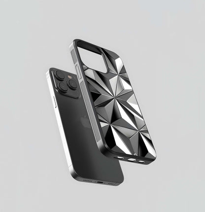 Chrome Star Geometry Glass Case