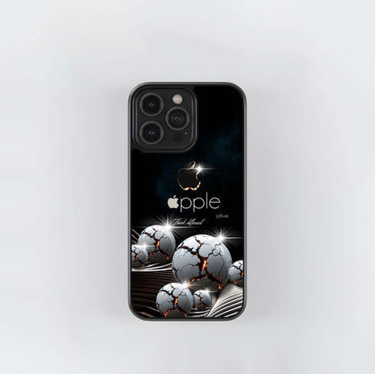 Apple Think Different with Cracked Orbs Glass Case