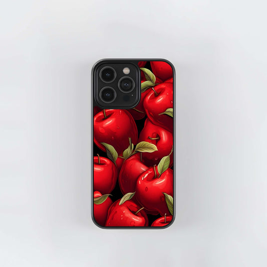 Apple Pattern Glass Case