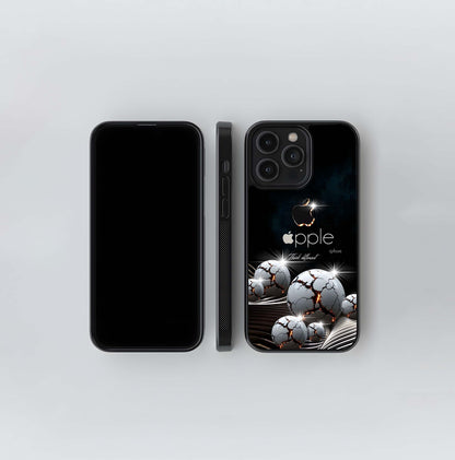 Apple Think Different with Cracked Orbs Glass Case