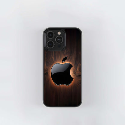 Glowing Wood Apple Glass Case