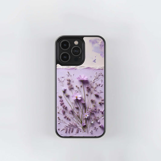 Aesthetic Yellow Doodle Collage Glass Case