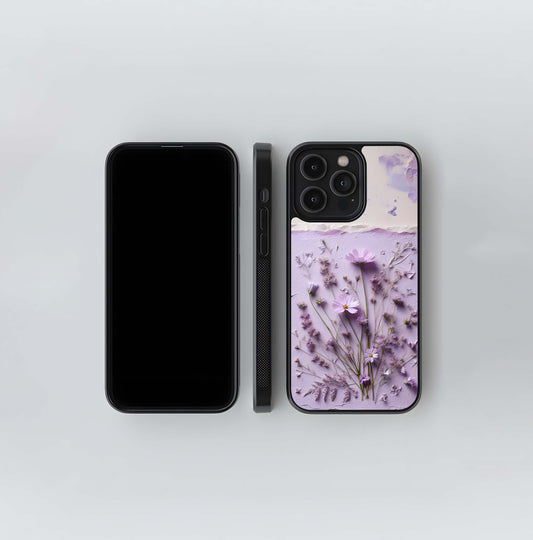 Aesthetic Yellow Doodle Collage Glass Case