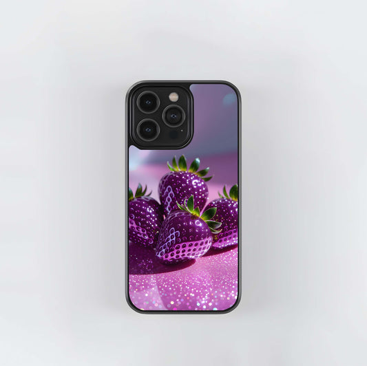 Ultra Violet Berries Glass Case
