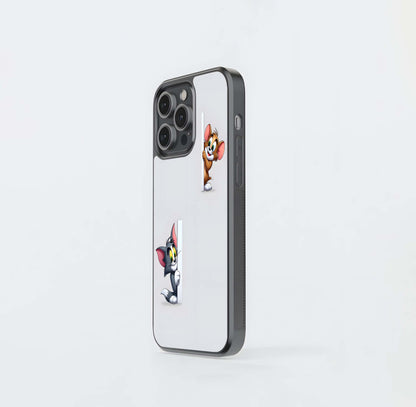 Peeking Tom and Jerry Glass Case