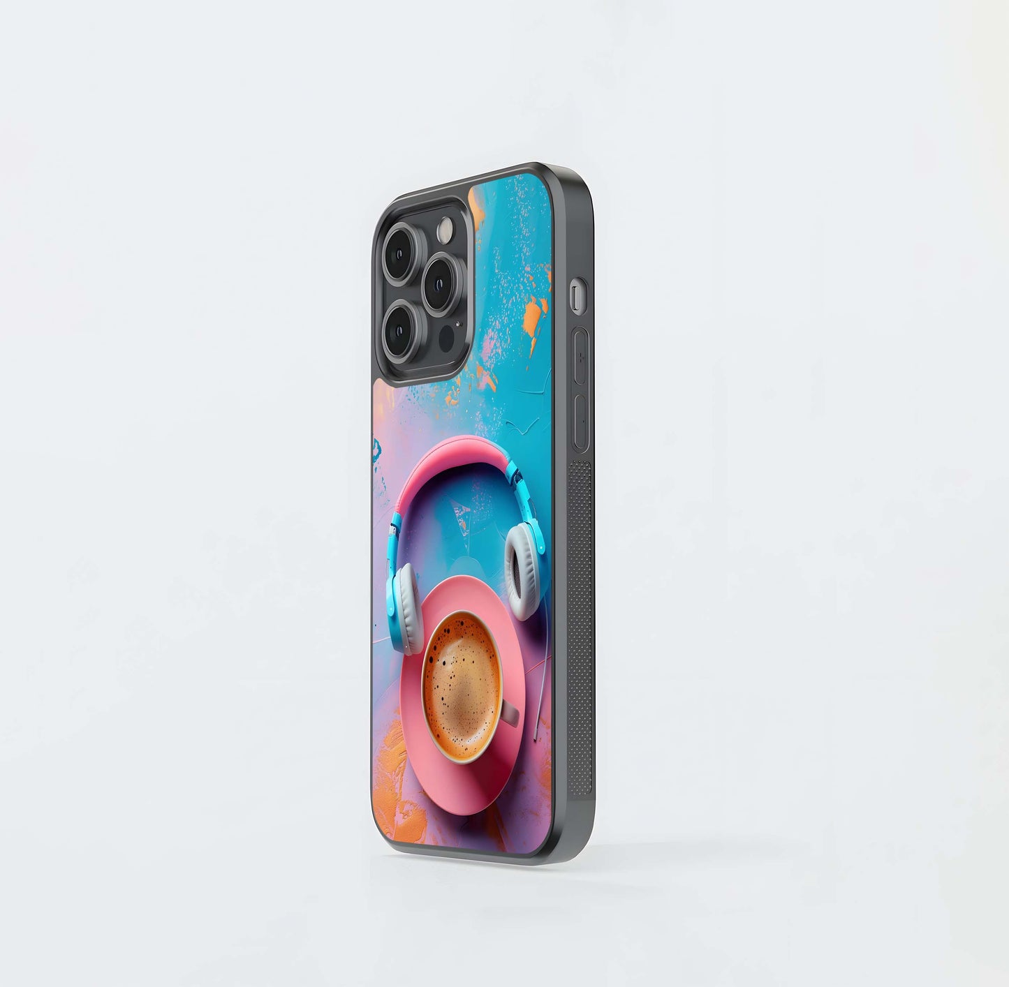 Pastel Coffee Vibes Glass Case