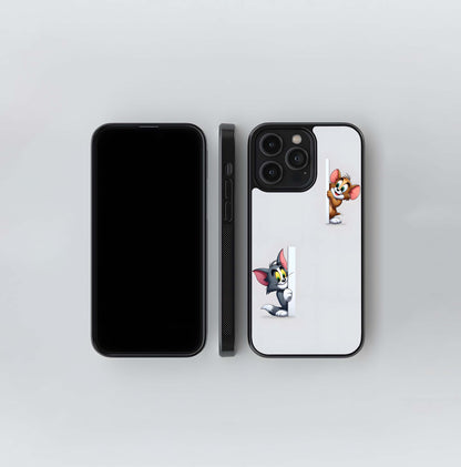 Peeking Tom and Jerry Glass Case