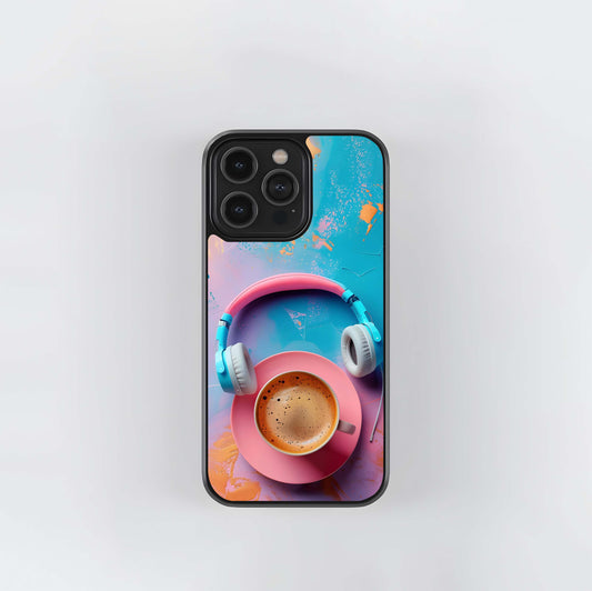 Pastel Coffee Vibes Glass Case