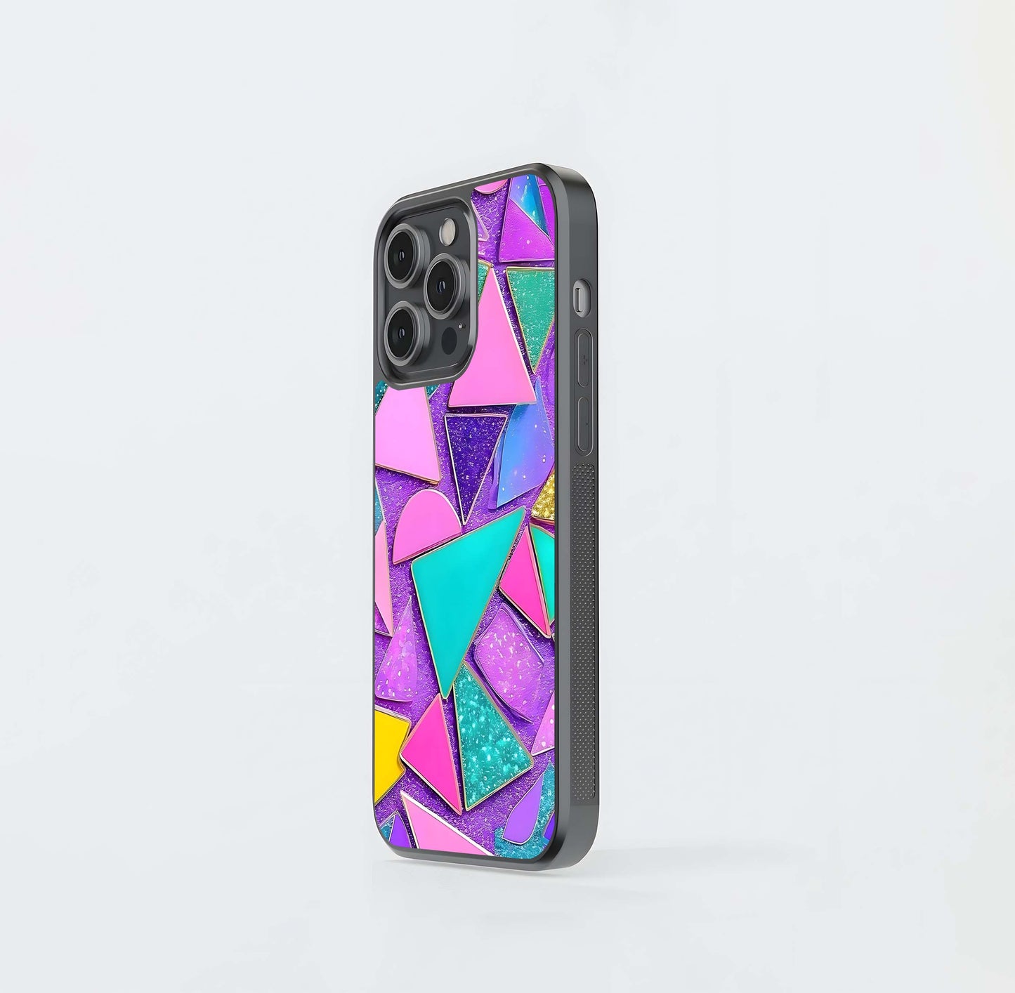 Vaporwave Mosaic Glass Case