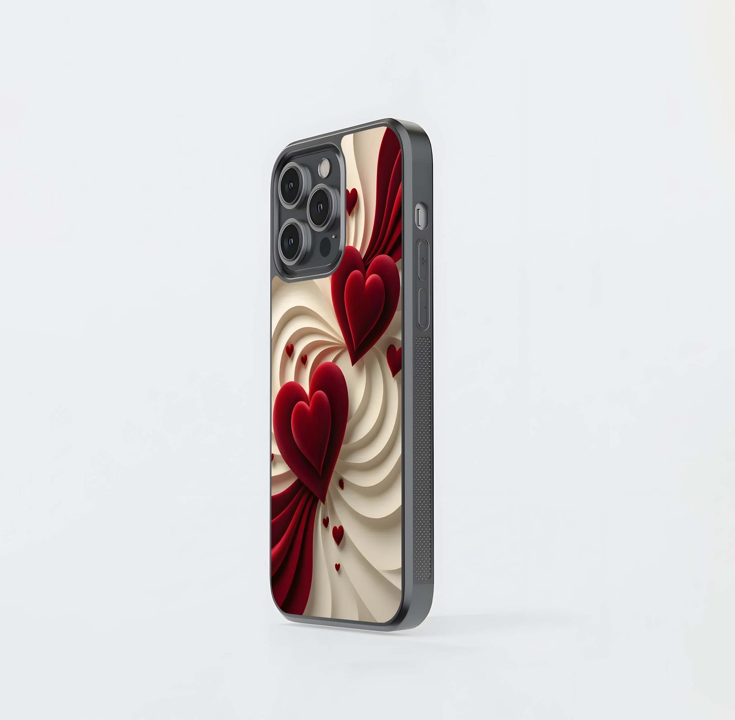 Velvet Heart Swirl Glass Case