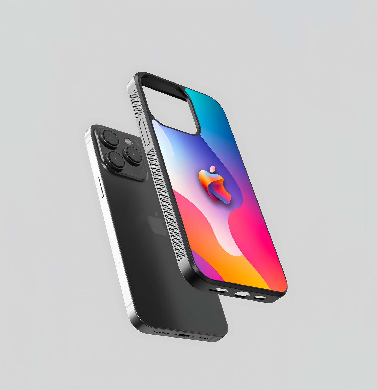 Vibrant Abstract Apple Glass Case