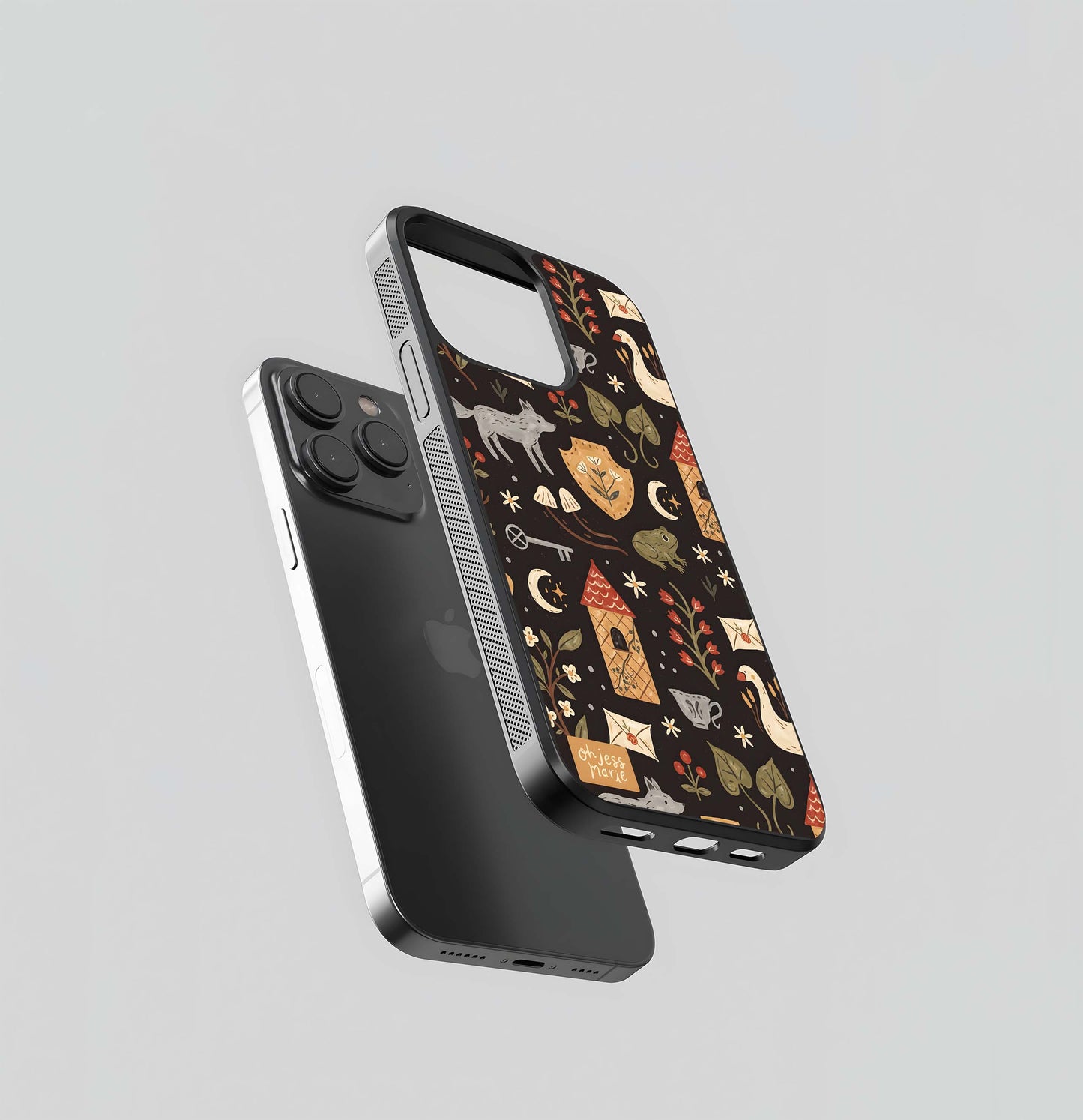 An Old Fairytale Pattern Glass Case