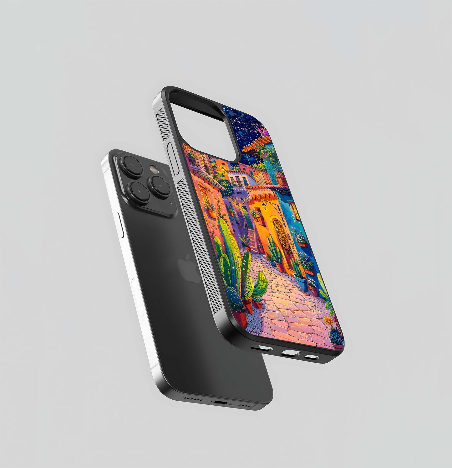 Starry Town Night Glass Case