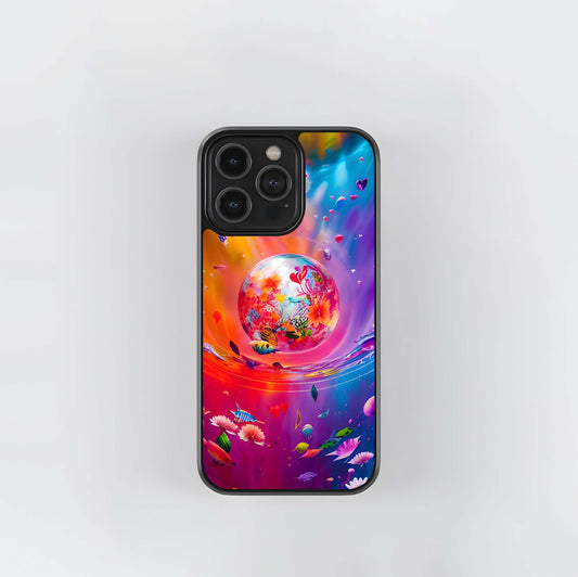 Vibrant Cosmos Glass Case