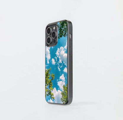 Greenery Sky Glass Case