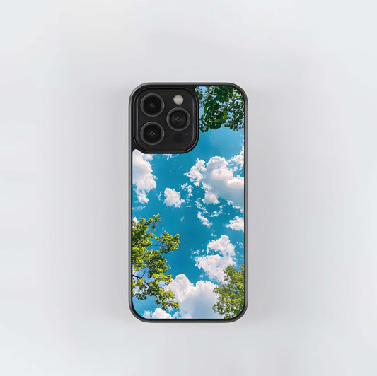 Greenery Sky Glass Case