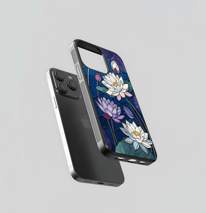 Purple Lotus Stained Glass Case
