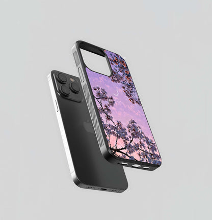 Purple Serenity Moon Glass Case