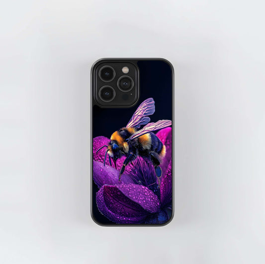Bumble on Amethyst Glass Case