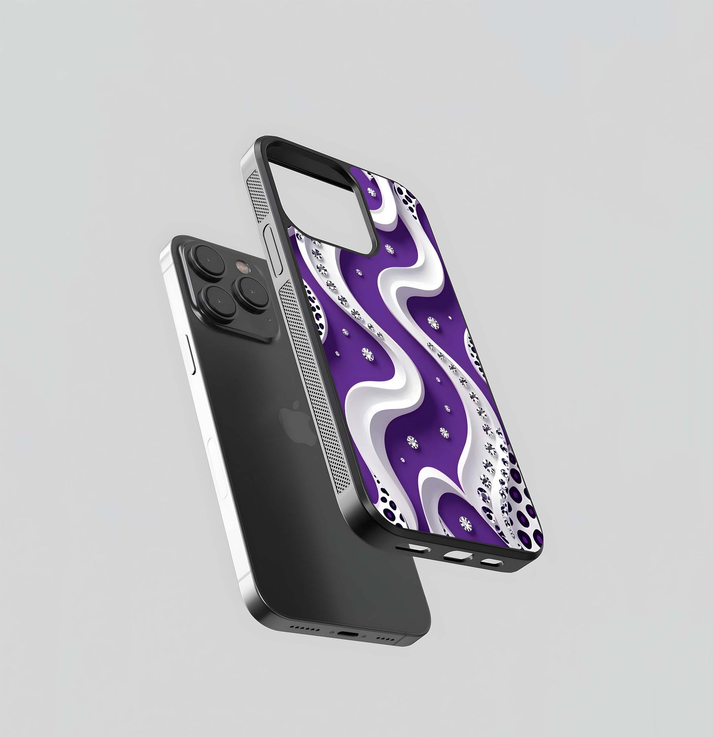 Vivid Geometric Starburst Glass Case