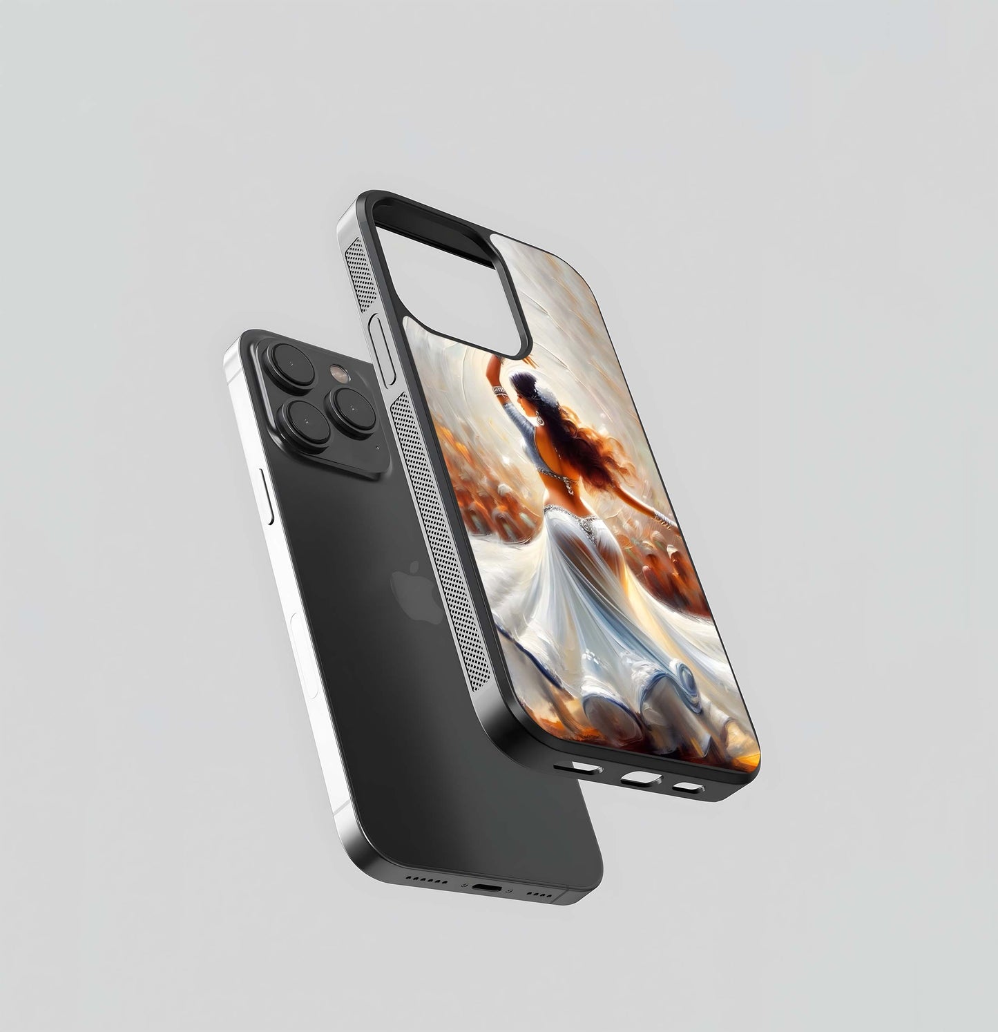 Watercolor Belly Dancer Glass Case