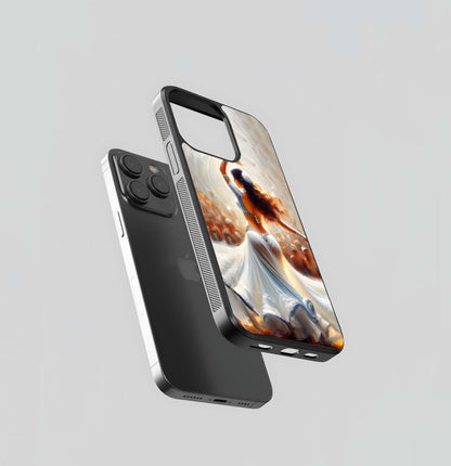 Watercolor Belly Dancer Glass Case