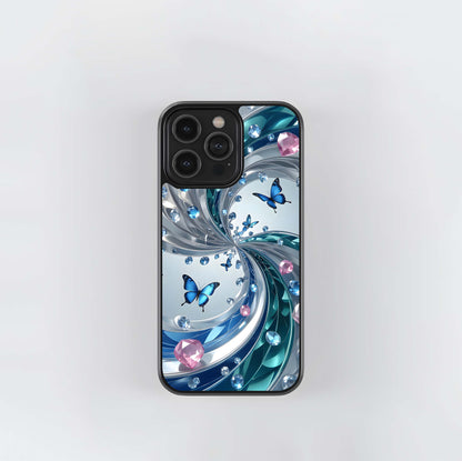 Butterfly Gem Vortex Glass Case