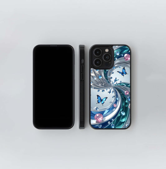 Butterfly Gem Vortex Glass Case