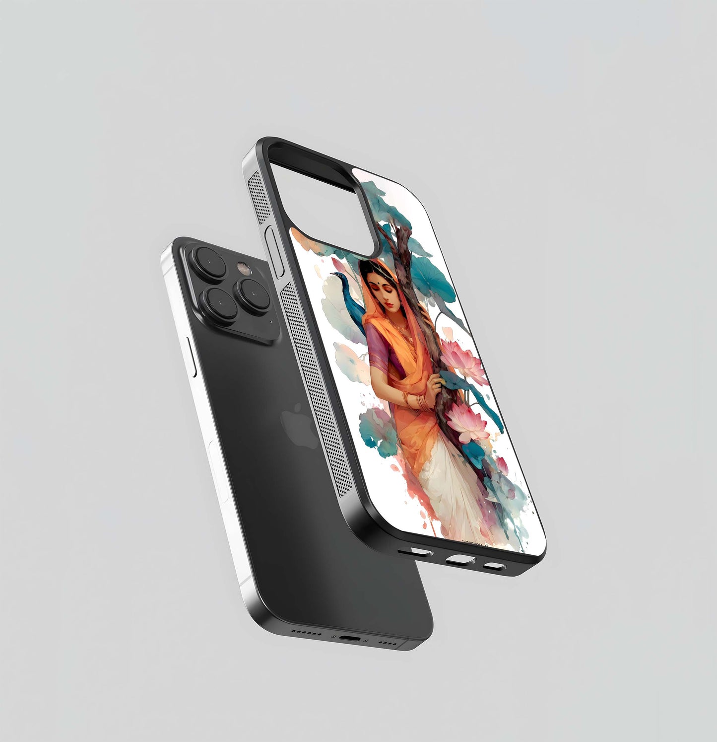 Watercolour Lotus Maiden Glass Case