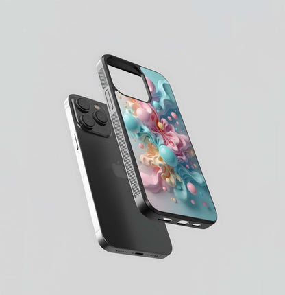 Whipped Pastel Swirls Glass Case