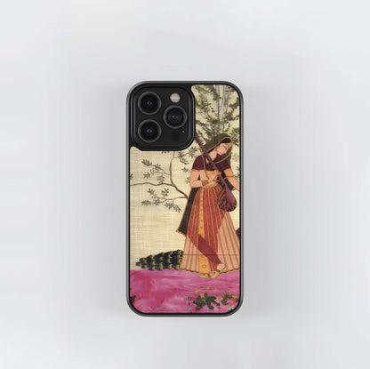 Ancient Lady Art Glass Case