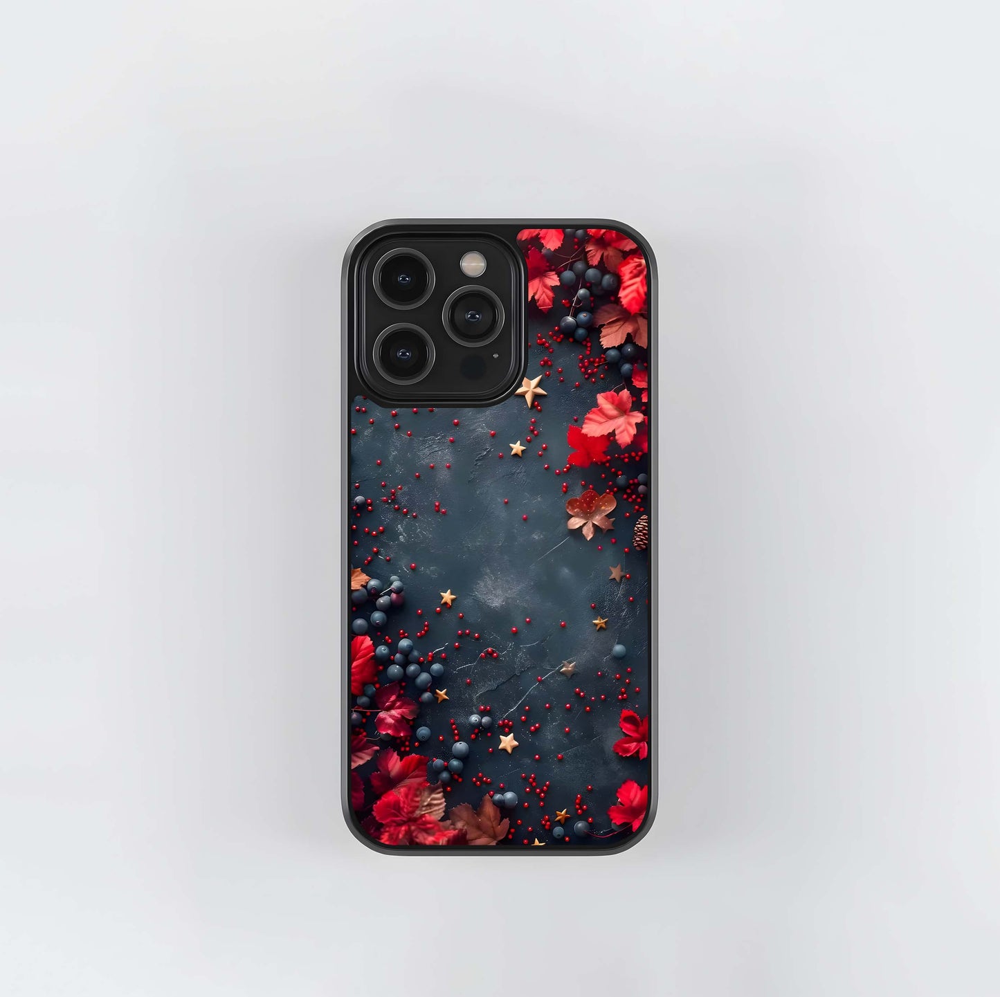 Winter Berry Star Scatter Glass Case