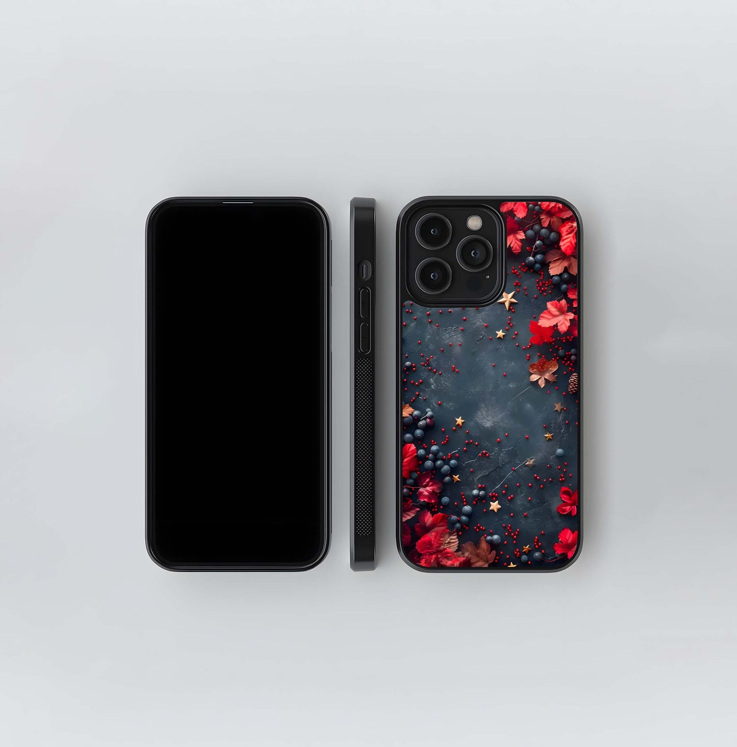 Winter Berry Star Scatter Glass Case