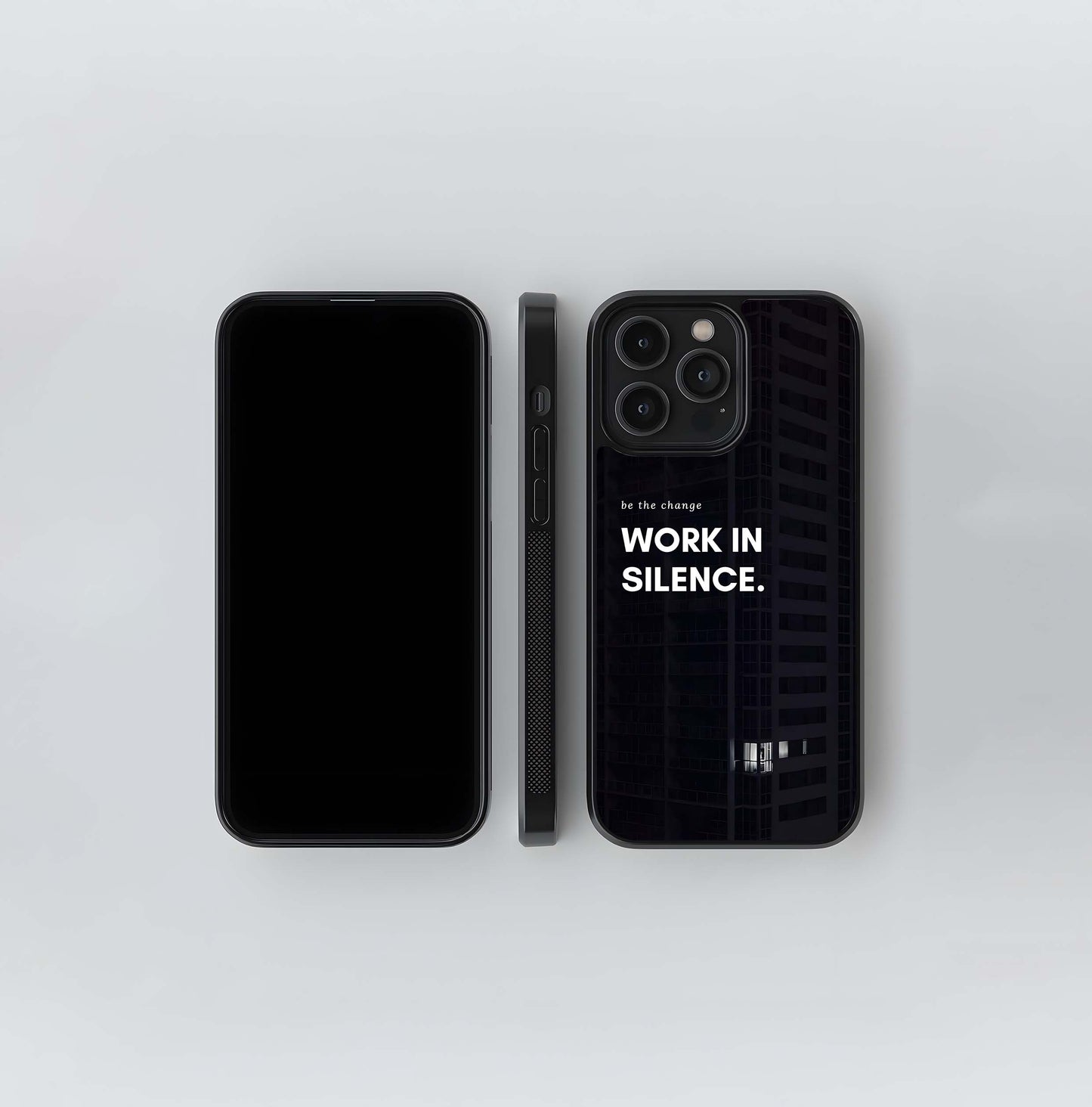 Work in Silence Skyscraper Glass Case