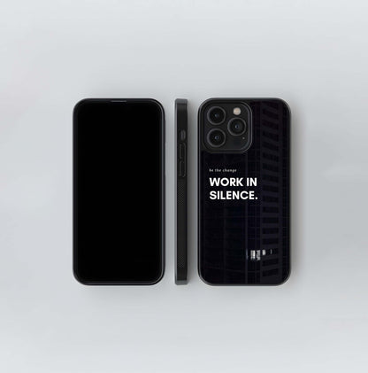 Work in Silence Skyscraper Glass Case