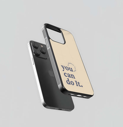 You Can Do It Minimal Glass Case