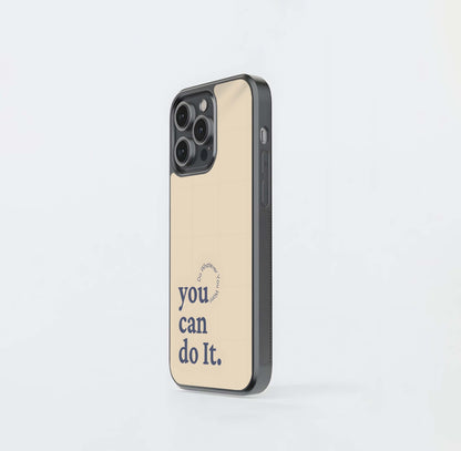 You Can Do It Minimal Glass Case
