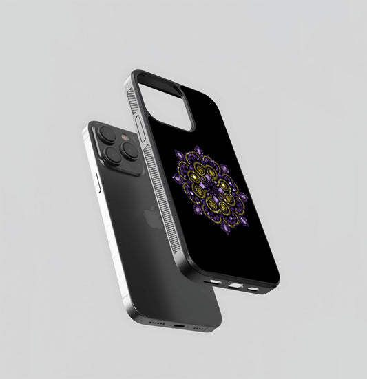 Gemstone Mandala Glass Case